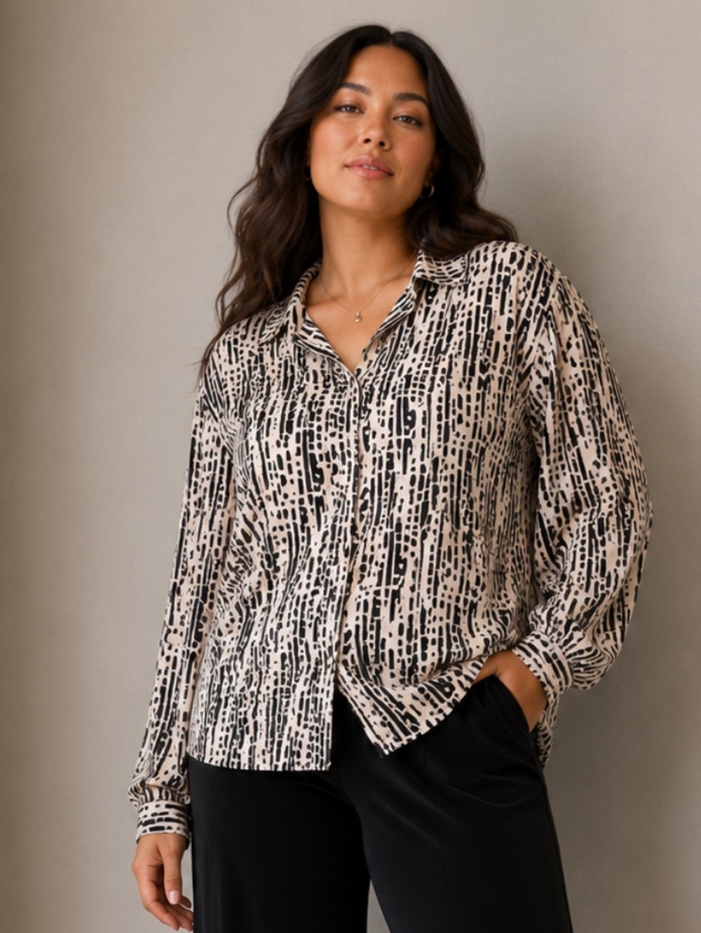 Loft printed white pink top size xL office career, work